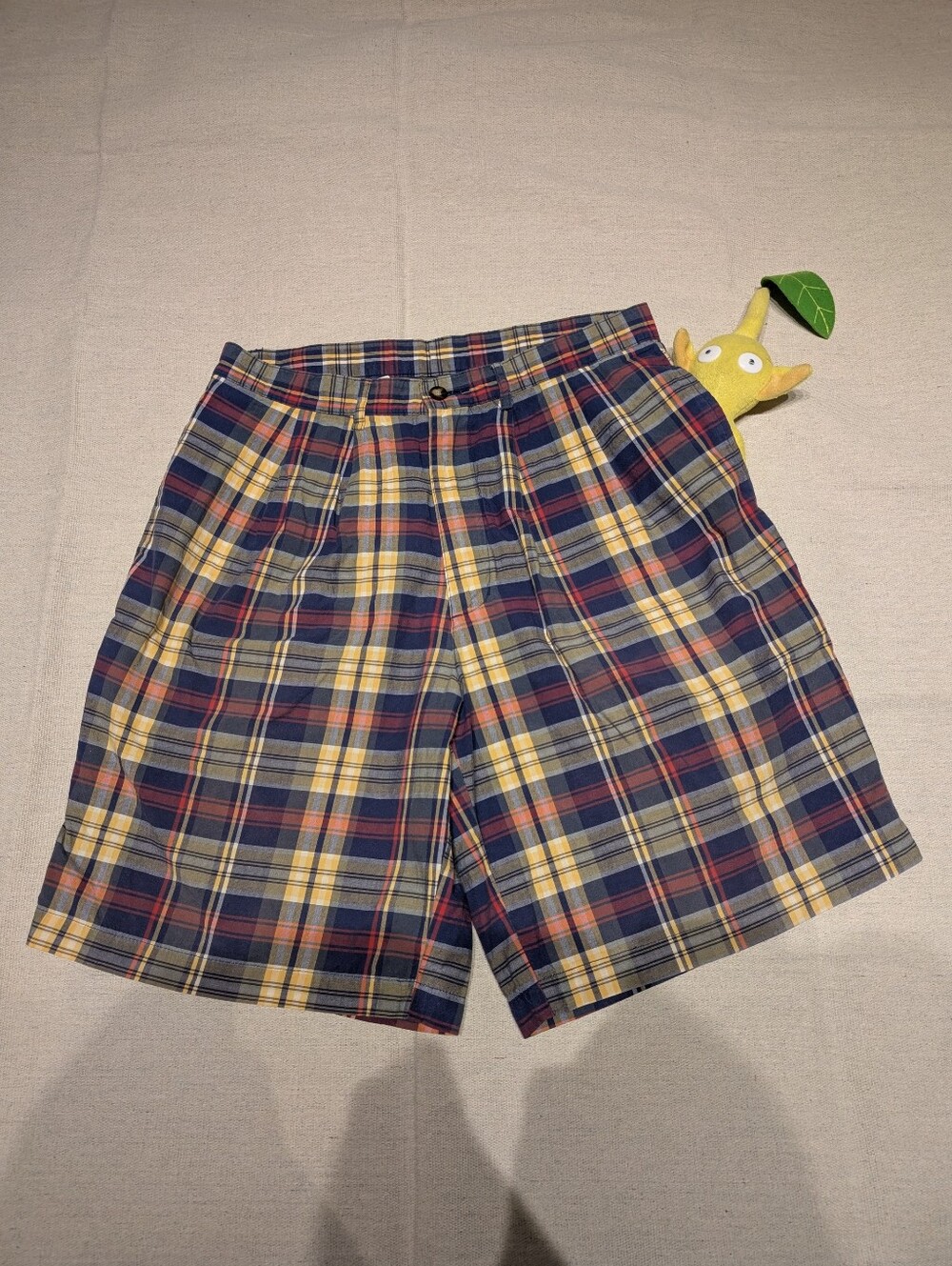 Vintage Gap Plaid pleated shorts mens 30